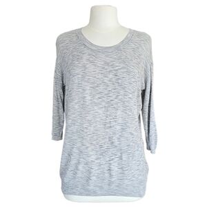 ARITZIA Wilfred Balzac Linen Blend Sweater Heather Gray Size M